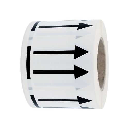 74x105 mm Riktningspil vit PP 500 st/rl