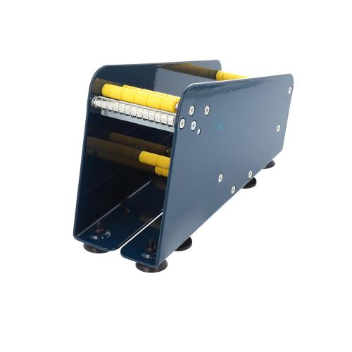 Etikettdispenser rulle max 75 mm blå metall