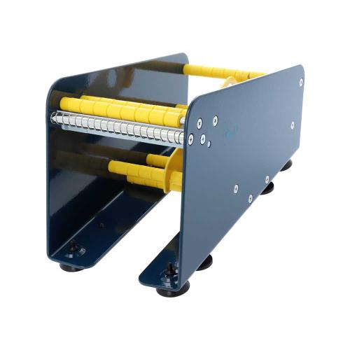 Etikettdispenser rulle max 113 mm blå metall