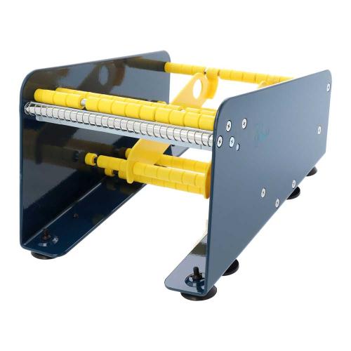 Etikettdispenser rulle max 163 mm blå metall