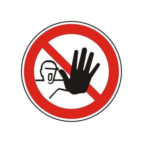 Obehöriga äga ej tillträde rund 100 mm 10 st/fp