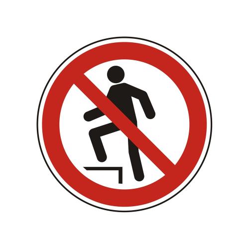 Kliv ej här rund 100 mm 10 st/fp