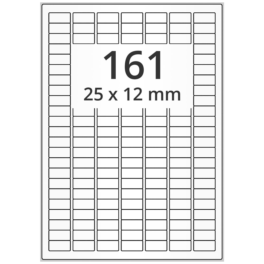 A4 25x12 mm 16100 st