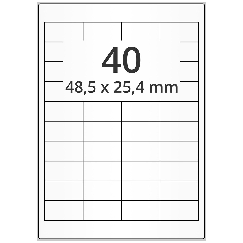 A4 las 48,5x25,4 mm 4000 st