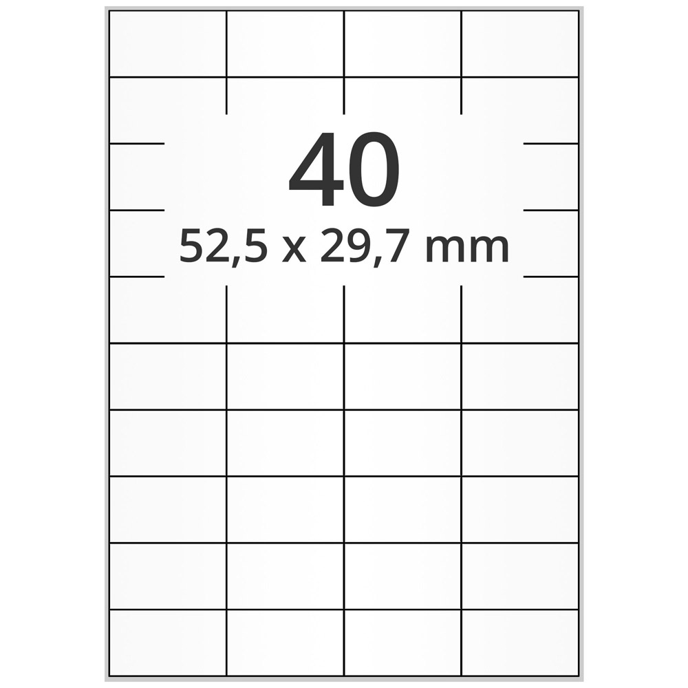 A4 52,5x29,7 mm 4000 st