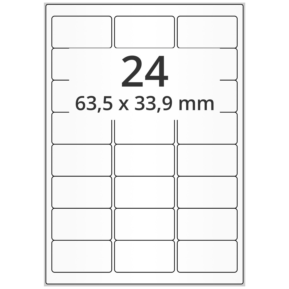 A4 63,5x33,9 mm 2400 st