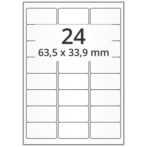 A4 63,5x33,9 mm 2400 st