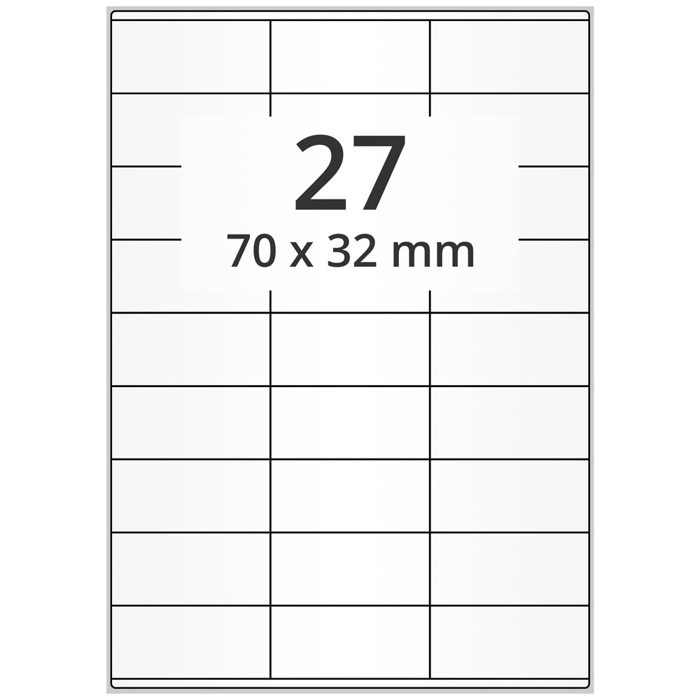 A4 70x32 mm 2700 st