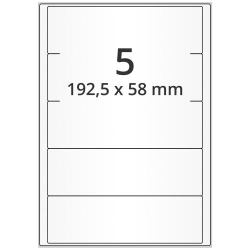 A4 192,5x58 mm 500 st