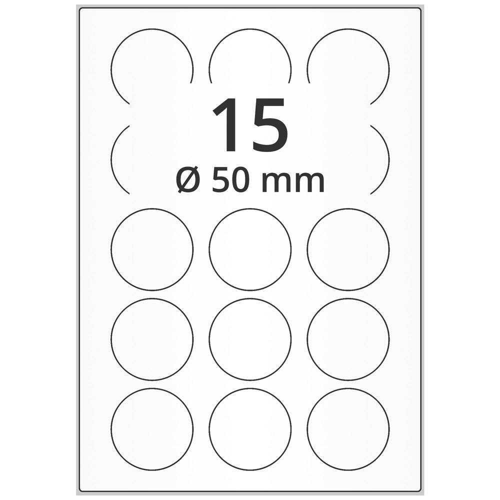 A4 rund 50 mm 1500 st