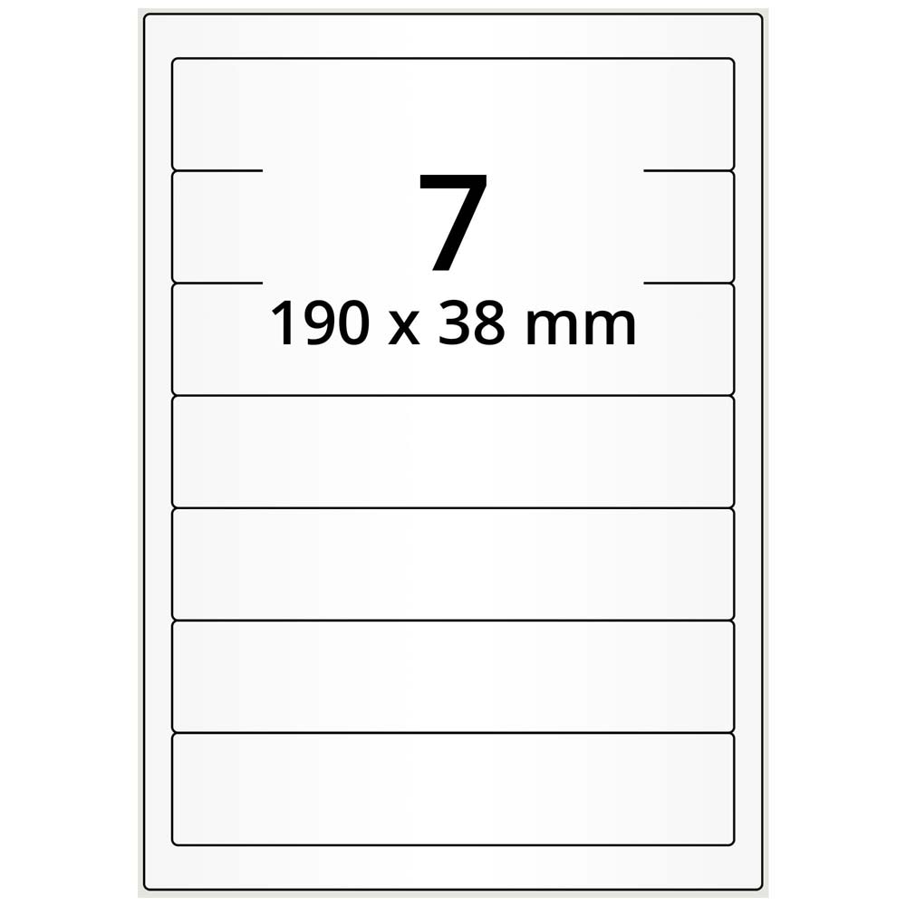 A4 190x38 mm 700 st