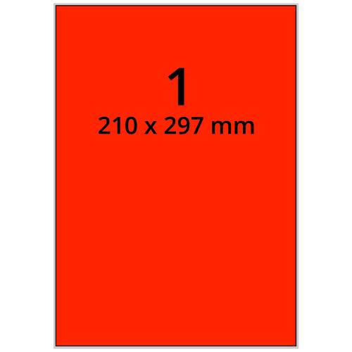 A4 210x297 mm 100 st röd