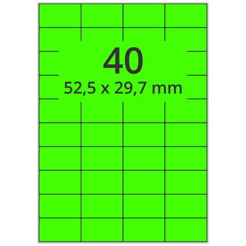 A4 52,5x29,7 mm 4000 st grön