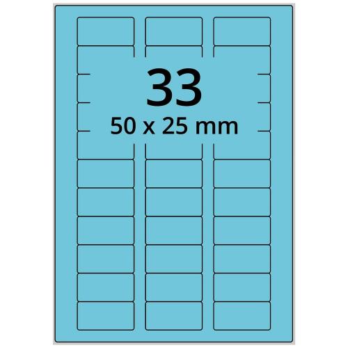 A4 50x25 mm 3300 st blå