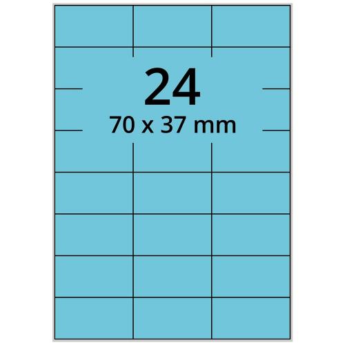 A4 70x34 mm 2400 st blå