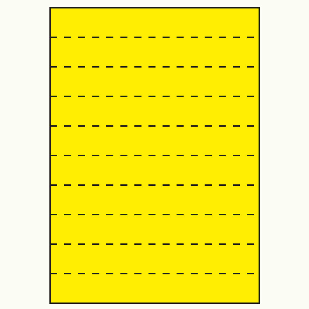 A4 210x30 mm gul 450 st