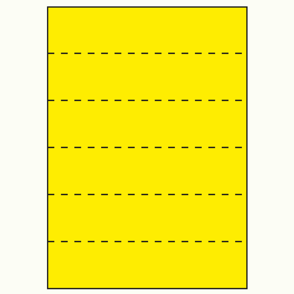 A4 210x50 mm gul 300 st