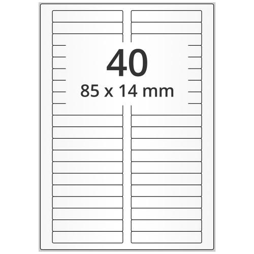 A4 85x14 mm 400 st vit
