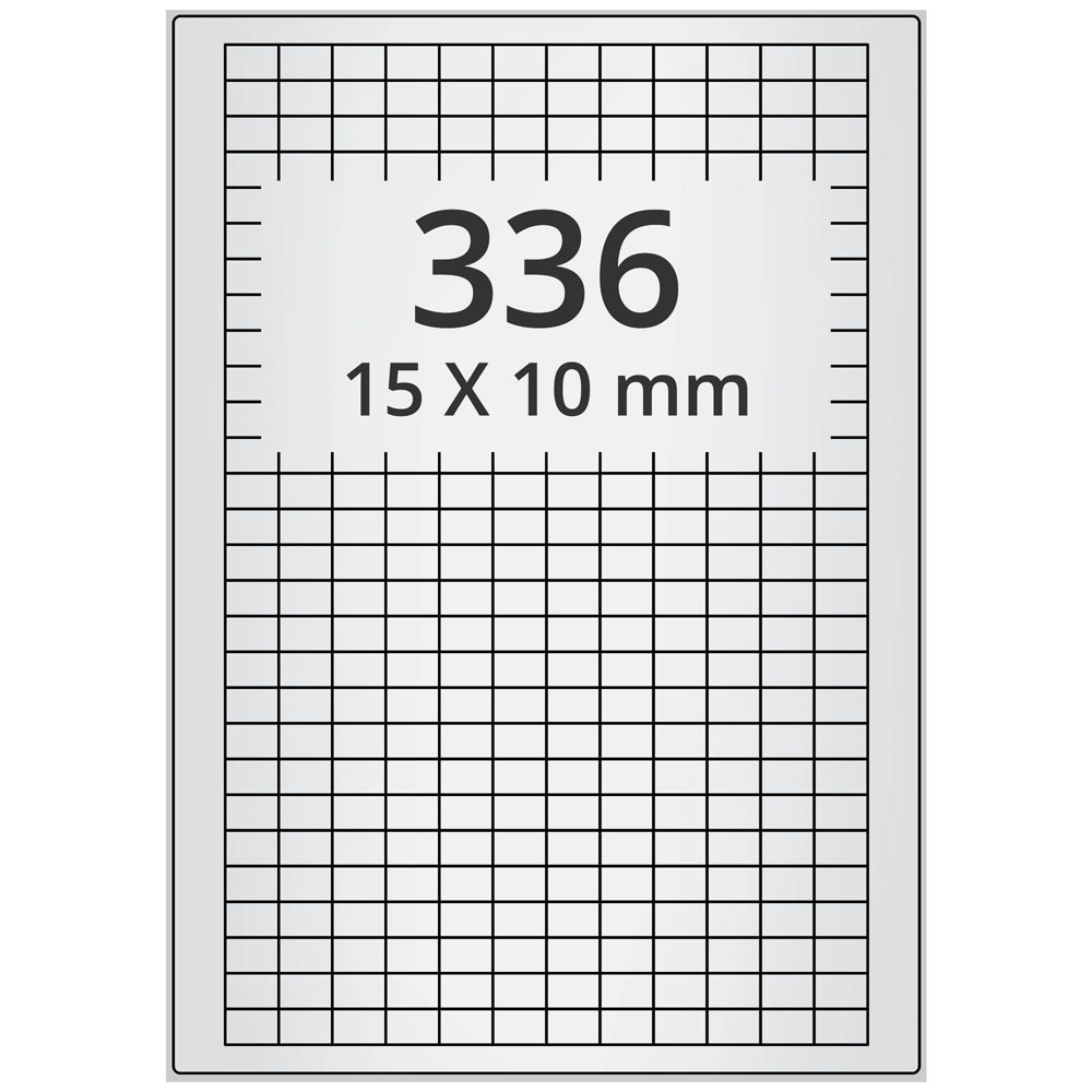 A4 15x10 mm 3360 st silver