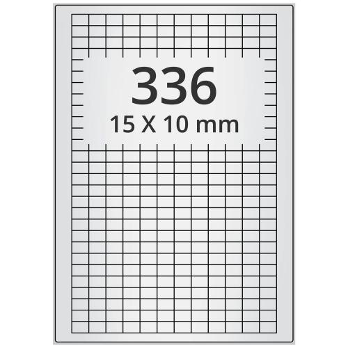 A4 15x10 mm 3360 st silver