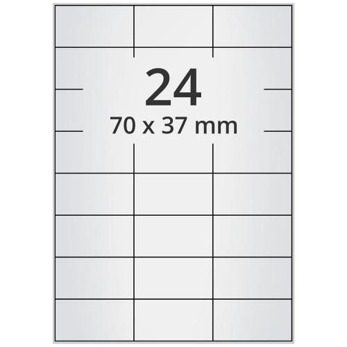 A4 70x37 mm 240 st silver