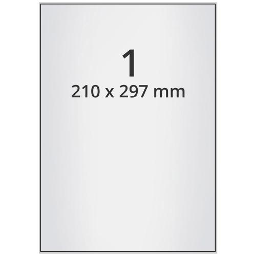 A4 210x297 mm 10 st silver
