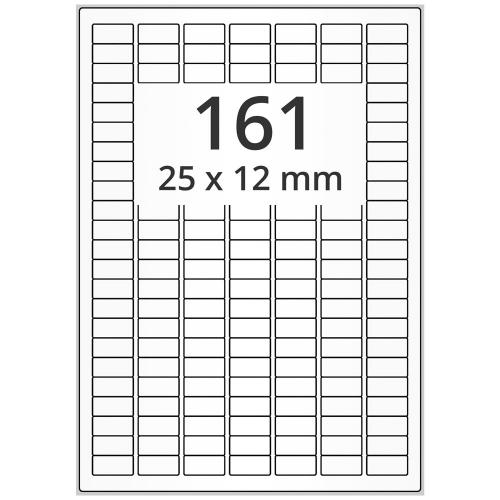 A4 25x12 mm 80500 st