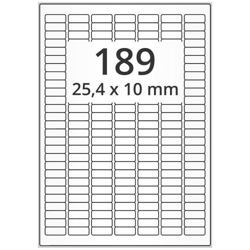 A4 25,4x10 mm 94500 st