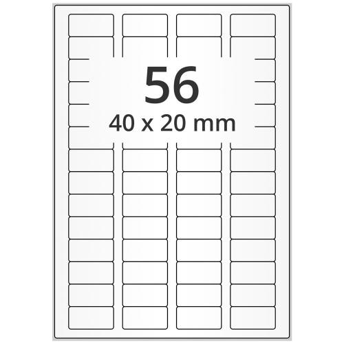 A4 40x20 mm 28000 st