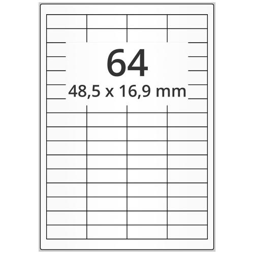 A4 48,5x16,9 mm 32000 st