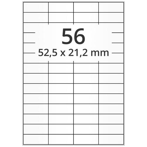 A4 52,5x21,2 mm 28000 st