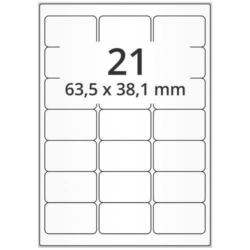 A4 63,5x38,1 mm 10500 st