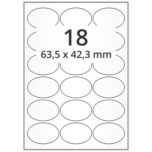 A4 63,5x42,3 mm 9000 st