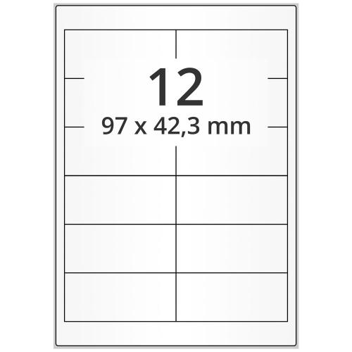 A4 97x42,3 mm 6000 st