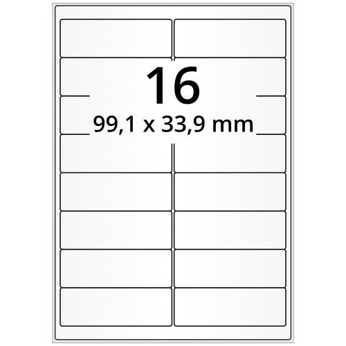 A4 99,1x33,9 mm 8000 st
