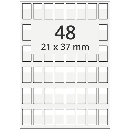 A4 21x37 mm 480 st vit