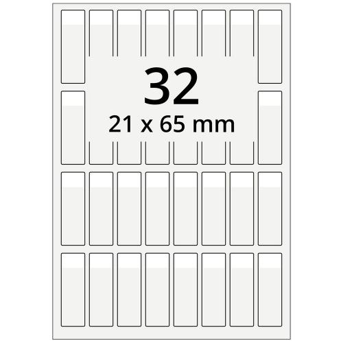 A4 21x65 mm 320 st vit