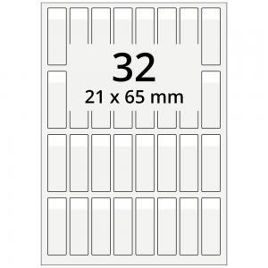 A4 21x65 mm 320 st vit