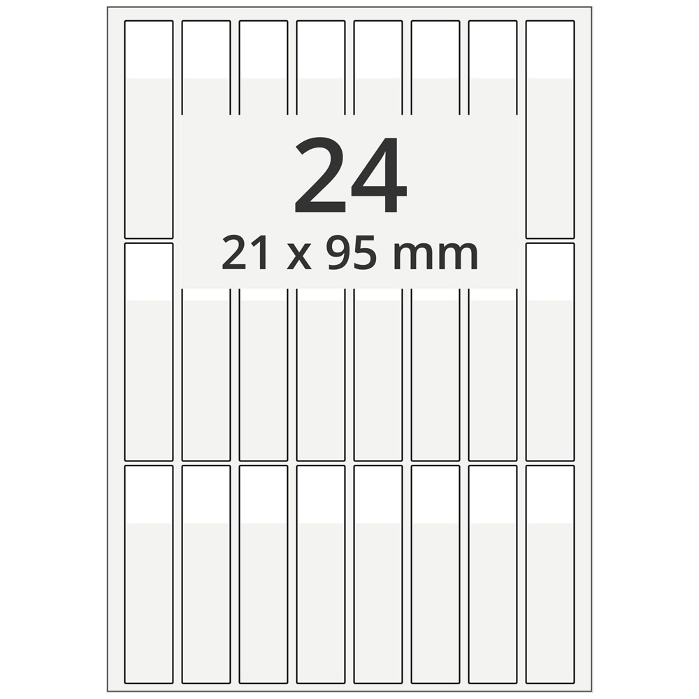 A4 21x95 mm 240 st vit