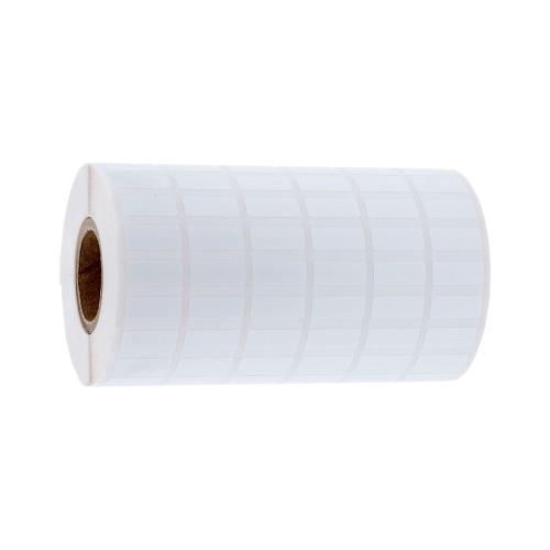 15x6,35 mm 10000 st/rl vit blank polyester