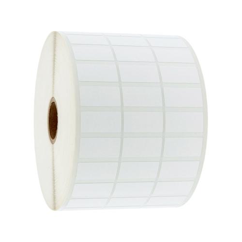 25,4x12,7 mm 9000 st/rl vit blank polyester