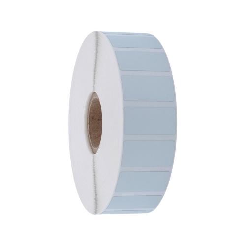 25,4x12,7 mm 3000 st/rl silver blank polyester