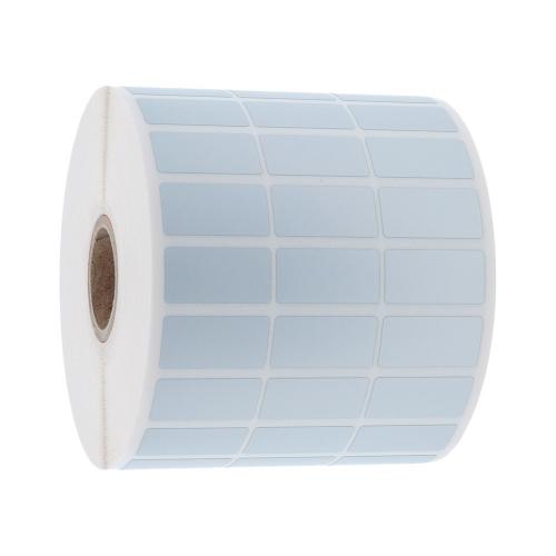 25,4x12,7 mm 9000 st/rl silver blank polyester