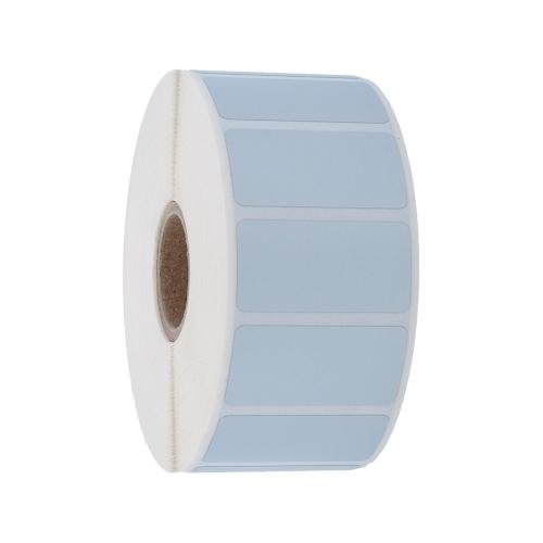 50,8x25,4 mm 2580 st/rl silver blank polyester