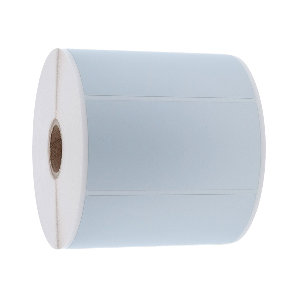 76,2x25,4 mm 3000 st/rl silver matt polyester