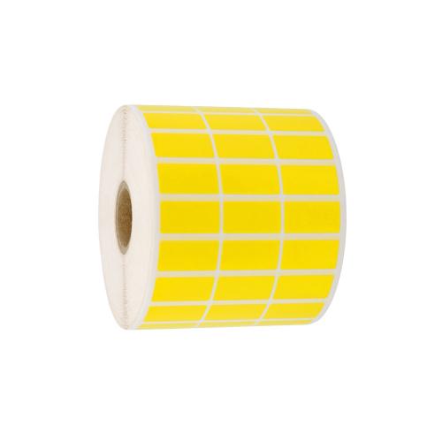 15x6,35 mm 10000 st/rl gul blank polyester 3-ban