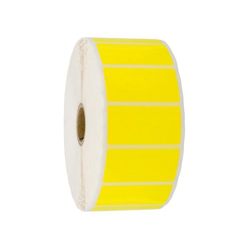 50,8x25,4 mm 2580 st/rl gul blank polyester