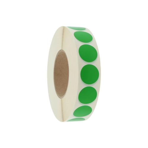 Rund 20 mm grön 1000 st/rl