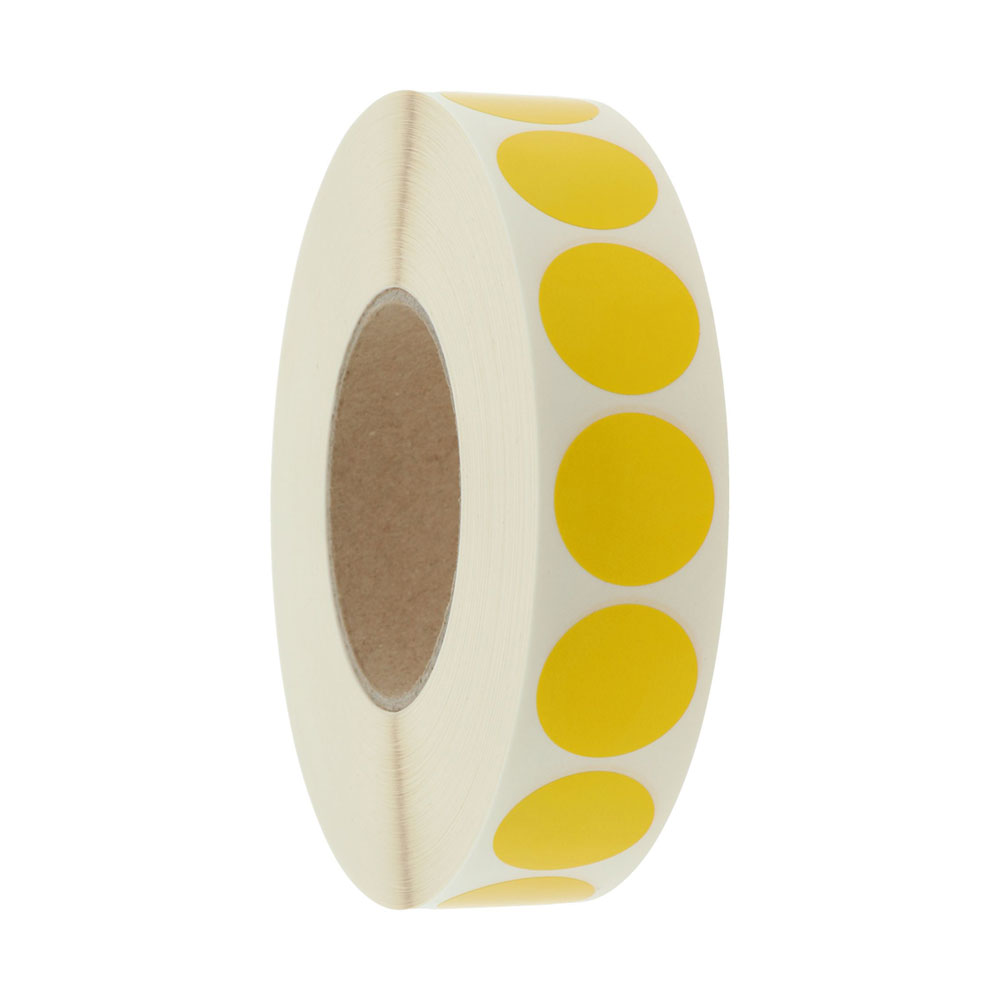 Rund 30 mm gul 1000 st/rl