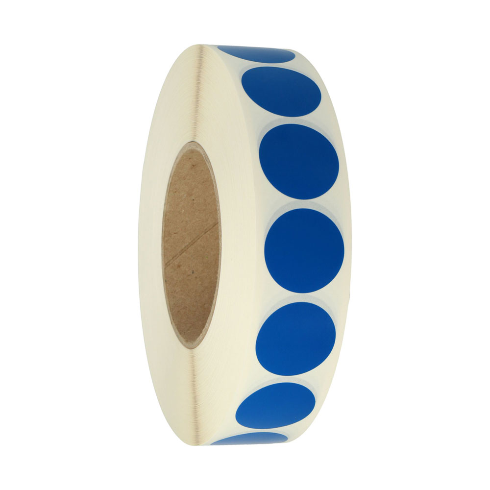 Rund 30 mm blå 1000 st/rl